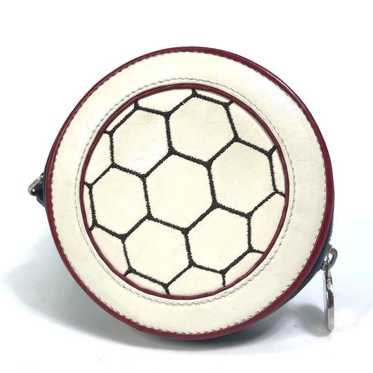 CELINE Coin case leather white Wallet Coin Pocket FIFA 2002 Women Used Authentic