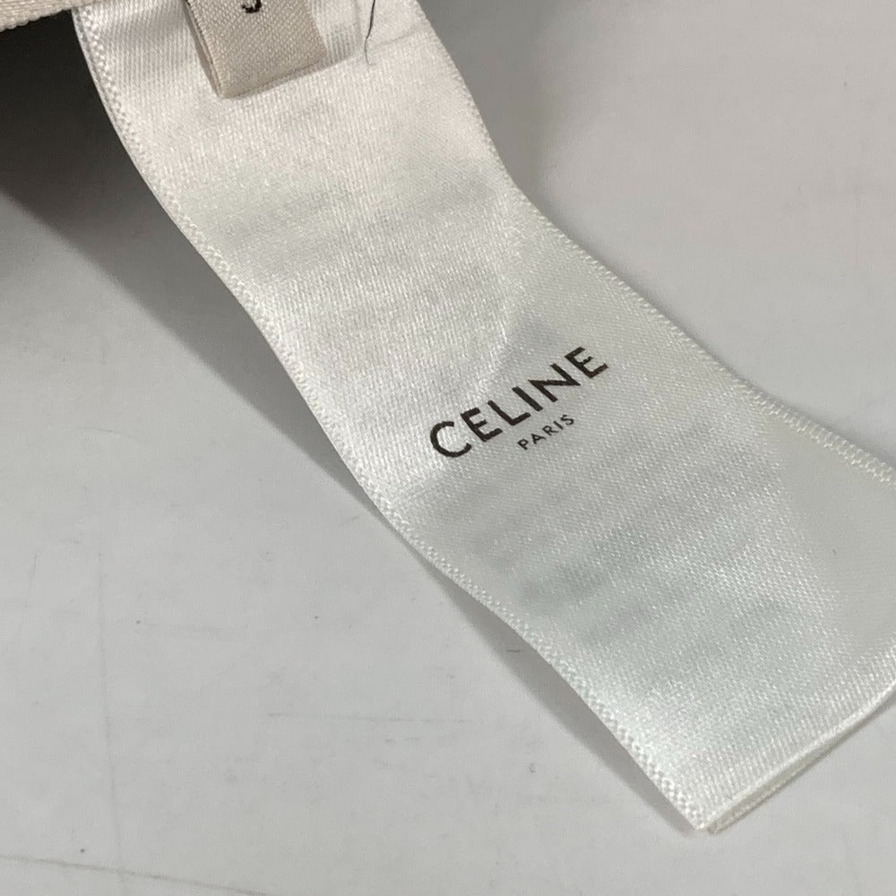 CELINE Glove 2AC55588S wool khaki logo embroidery mens S Used Authentic