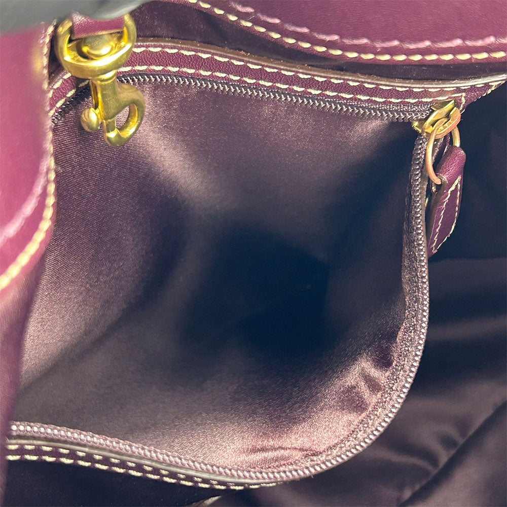 COACH Tote Bag 11292 Canvas, Leather beige Signature Women Used Authentic