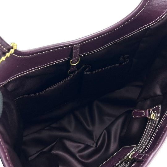 COACH Tote Bag 11292 Canvas, Leather beige Signature Women Used Authentic