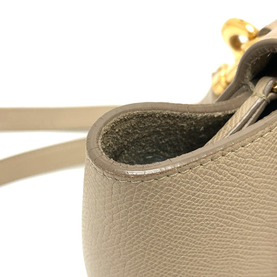 CELINE Handbag 189153 leather beige 2WAY handbag Women Used Authentic