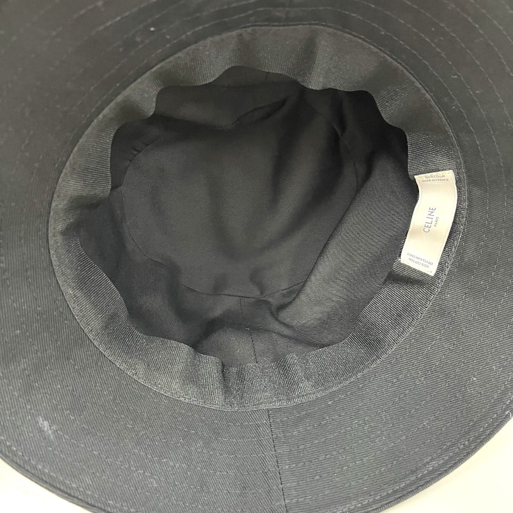 CELINE hat cotton black 21ss POPUP limited THE DANCING KID Hedi Slimane Women ‚r Used Authentic