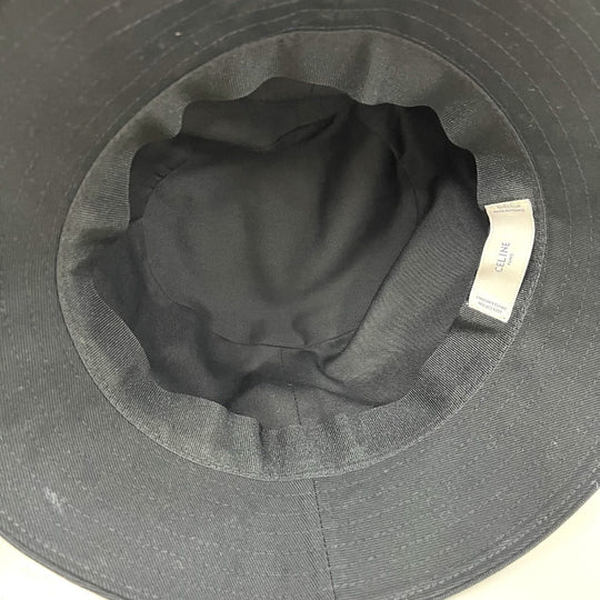 CELINE hat cotton black 21ss POPUP limited THE DANCING KID Hedi Slimane Women ‚r Used Authentic