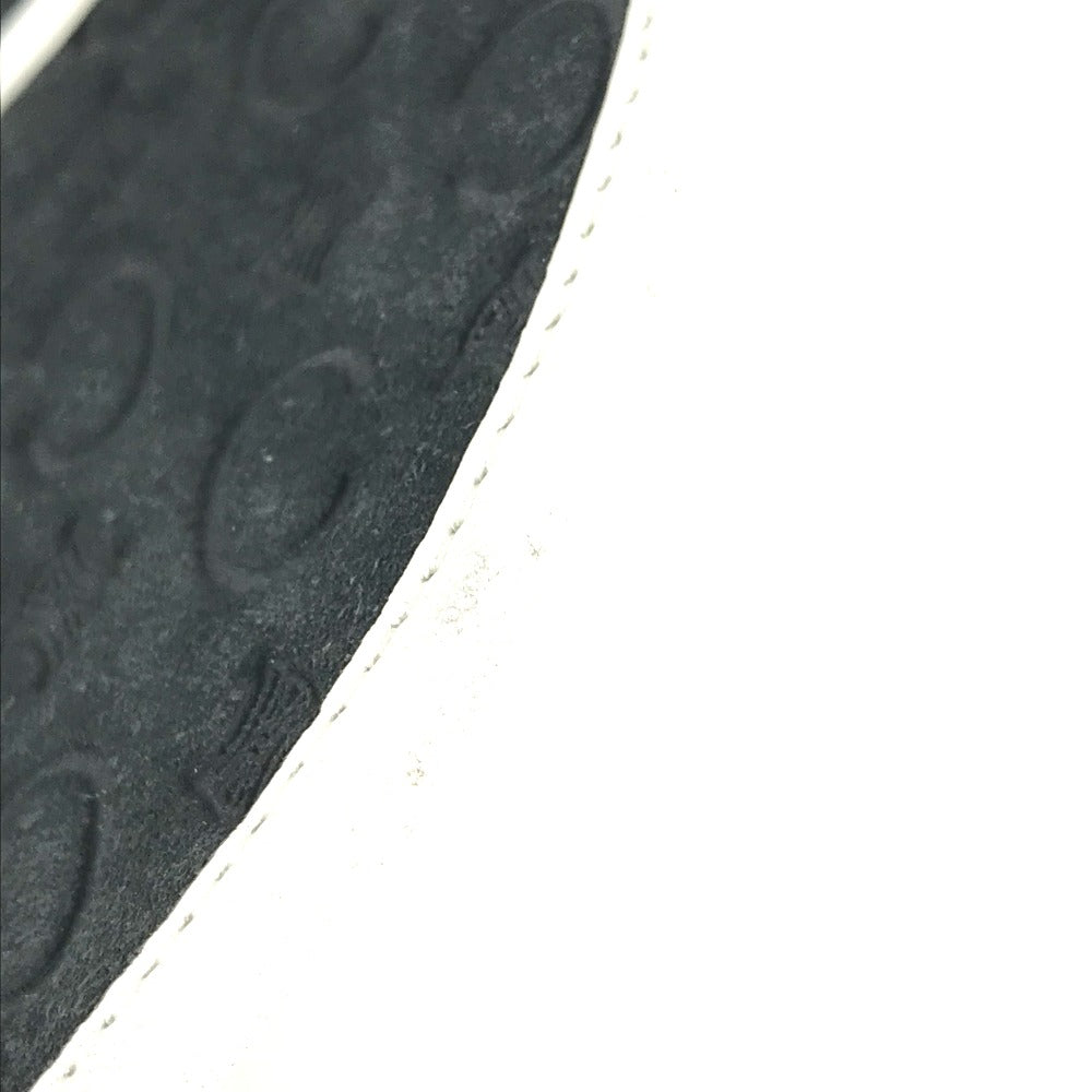 CELINE Sun visor Leather / suede black Triomphe Women Used Authentic