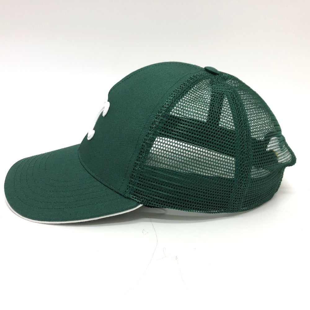 CELINE cap 2AUN8969P cotton green Triomphe Women Used Authentic