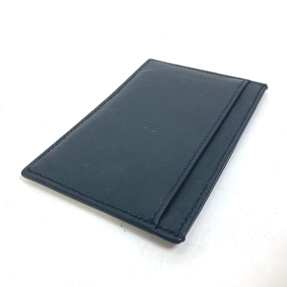CELINE Card Case leather black Card holder logo mens Secondhand Authentic
