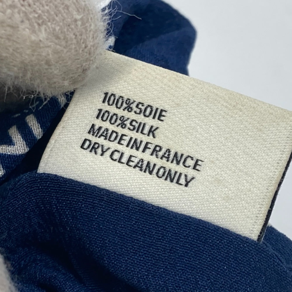 CELINE hair accessory silk blue Sulky logo Women Used Authentic
