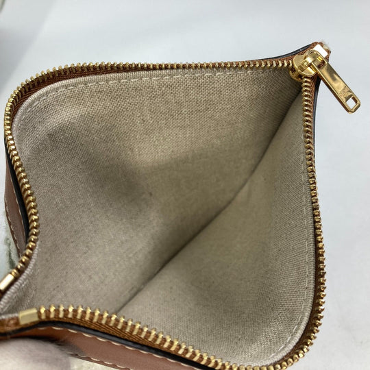 CELINE Handbag 195572ED3-15KZ Calfskin, Textile multicolor border Bucket16 (Sez) Striped textile Women Used Authentic
