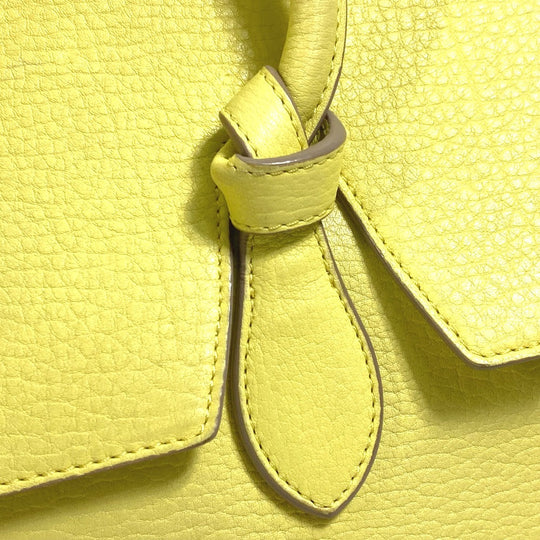 CELINE Handbag 175883 leather yellow Tote Bag belt bag Thai Mini Thai Bag Women Used Authentic