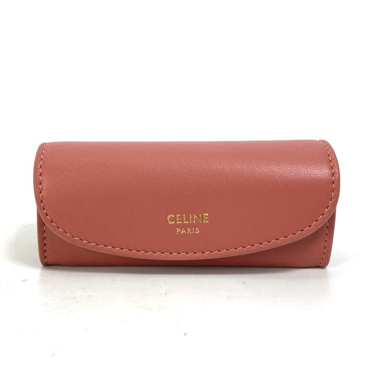 CELINE Accessory case 4G0393DPA leather pink logo ring case ring accessories