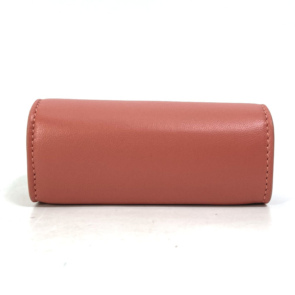 CELINE Accessory case 4G0393DPA leather pink logo ring case ring accessories