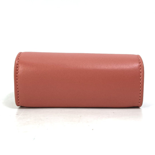 CELINE Accessory case 4G0393DPA leather pink logo ring case ring accessories