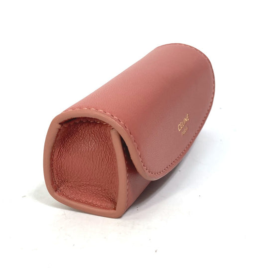 CELINE Accessory case 4G0393DPA leather pink logo ring case ring accessories