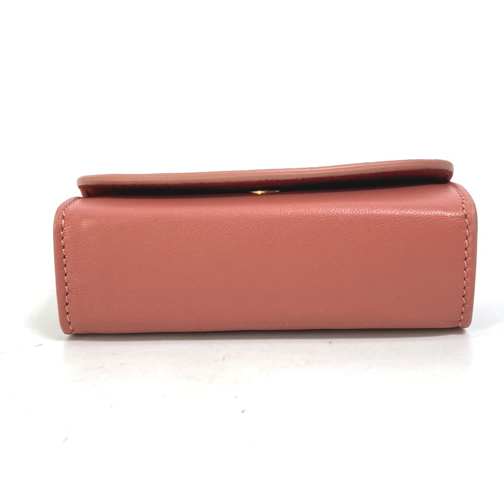CELINE Accessory case 4G0393DPA leather pink logo ring case ring accessories