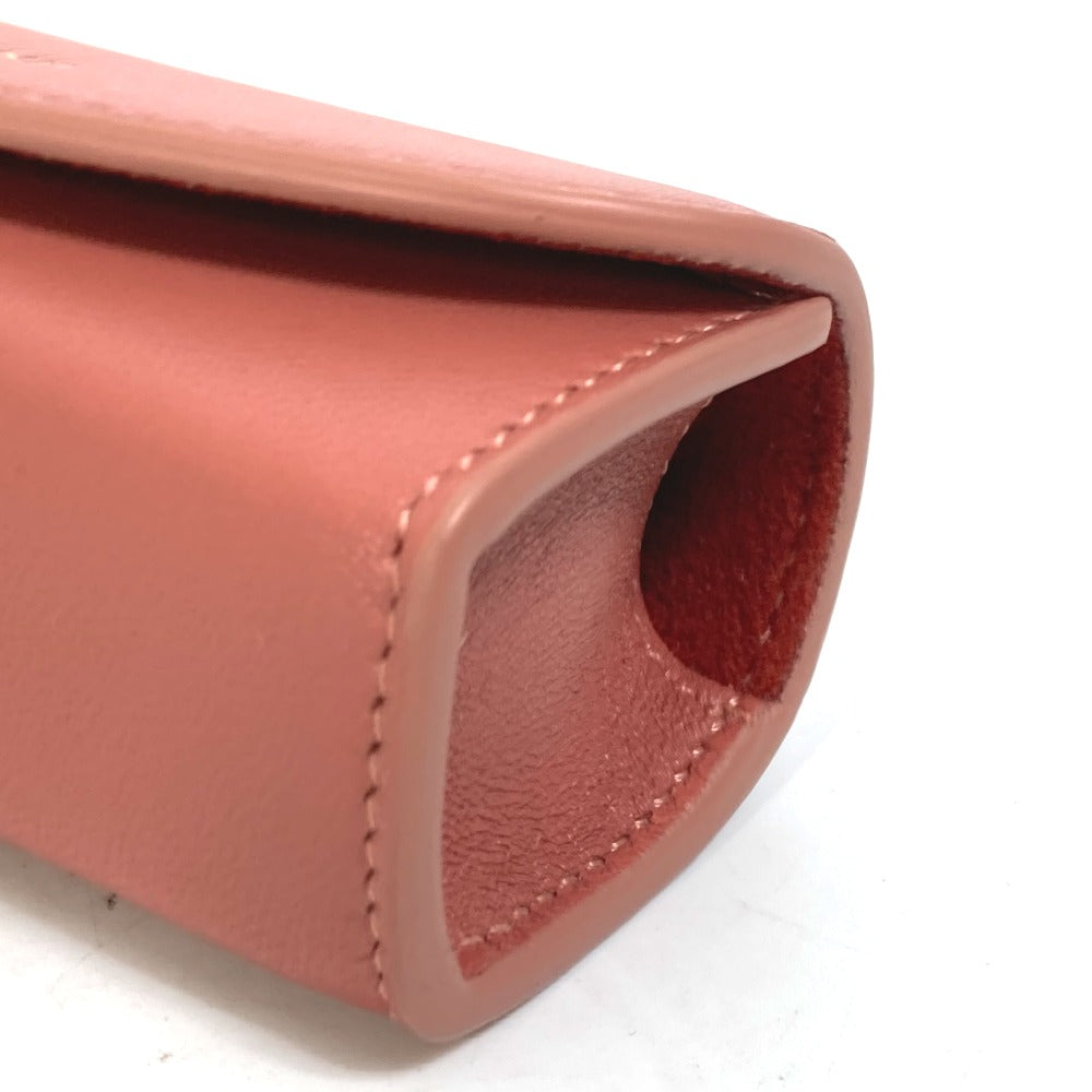 CELINE Accessory case 4G0393DPA leather pink logo ring case ring accessories