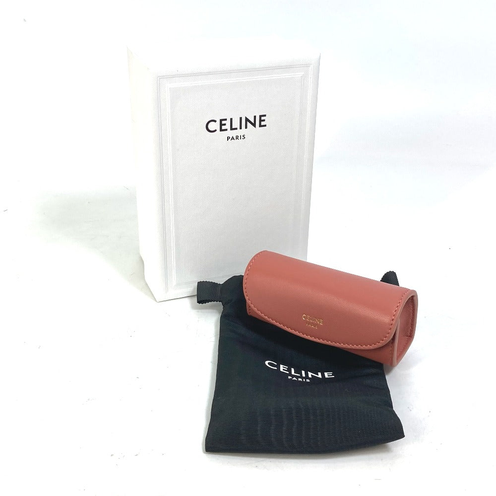 CELINE Accessory case 4G0393DPA leather pink logo ring case ring accessories