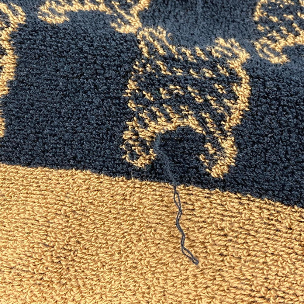 CELINE towel 29GAC115P cotton beige Bath towel Interior Throw Blanket triomphe logo Women Used Authentic