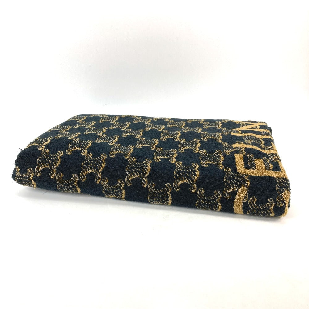CELINE towel 29GAC115P cotton beige Bath towel Interior Throw Blanket triomphe logo Women Used Authentic