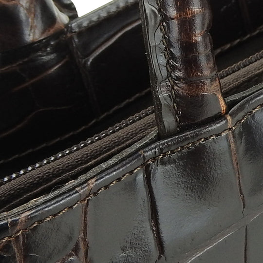 Furla Handbag leather Brown Women Used Authentic