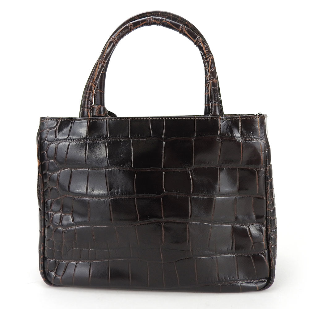 Furla Handbag leather Brown Women Used Authentic