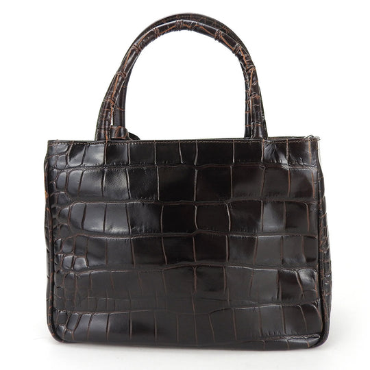 Furla Handbag leather Brown Women Used Authentic