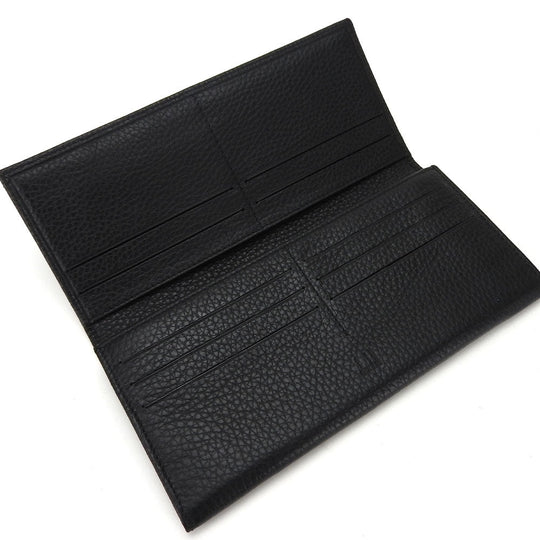 Dunhill Long Wallet Purse L2L710A leather black mens Used Authentic