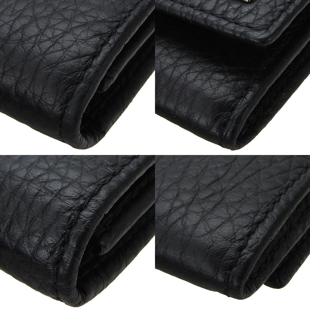 Dunhill Long Wallet Purse L2L710A leather black mens Used Authentic