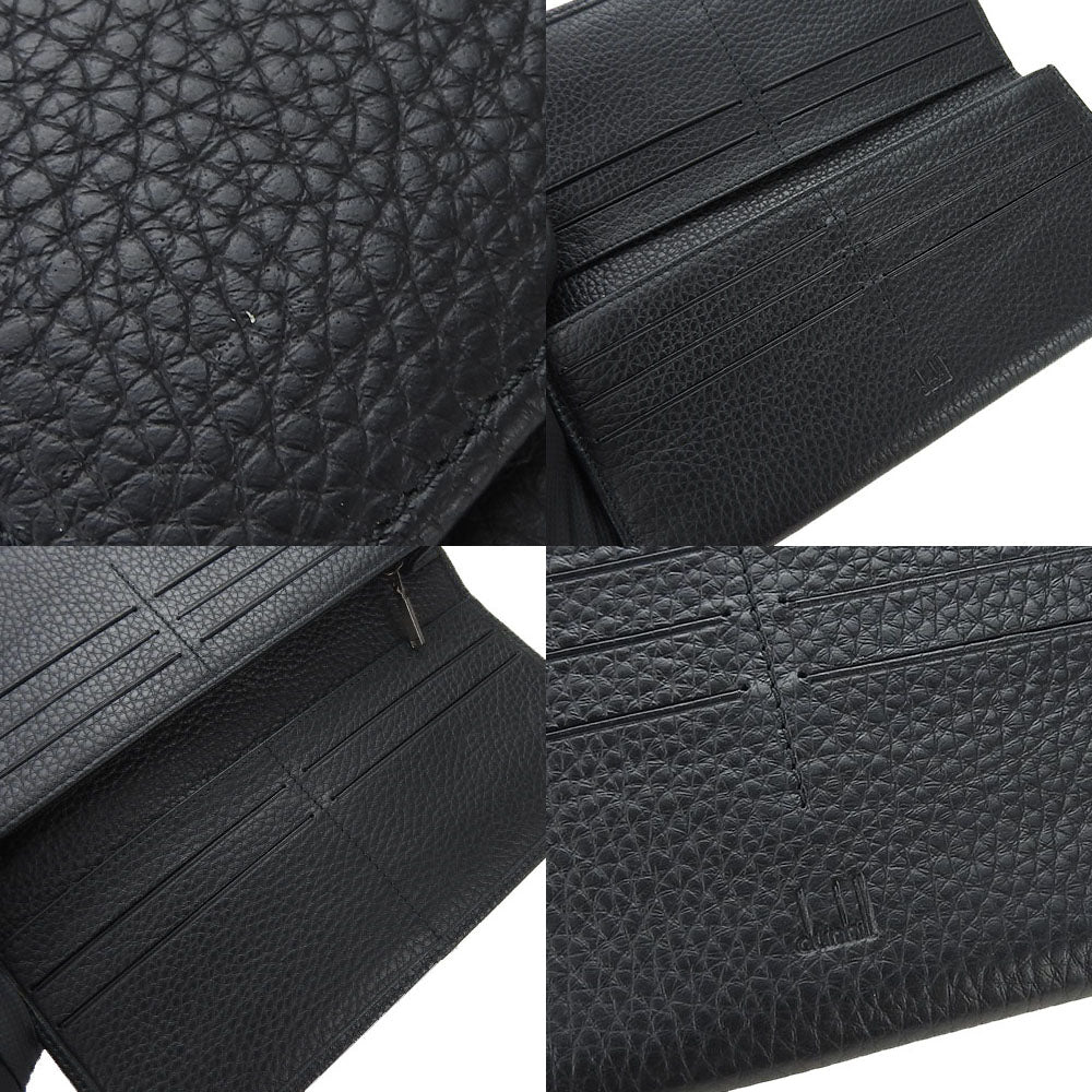 Dunhill Long Wallet Purse L2L710A leather black mens Used Authentic