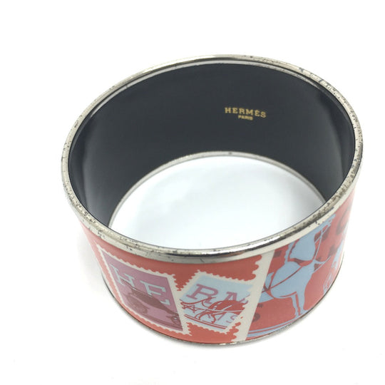 HERMES Bangle Cloisonne Orange Accessories Email TGM mens Used Authentic