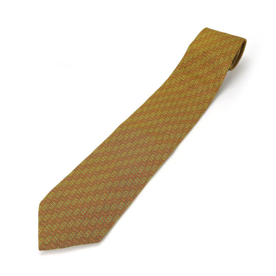 FENDI tie silk green mens Used Authentic