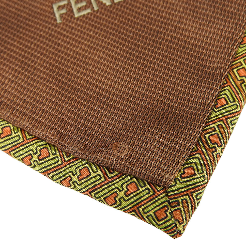 FENDI tie silk green mens Used Authentic
