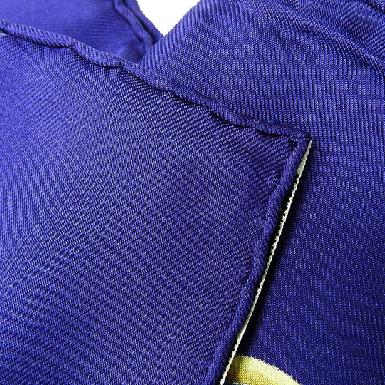 HERMES scarf silk Purple type Carre90 Women Used Authentic