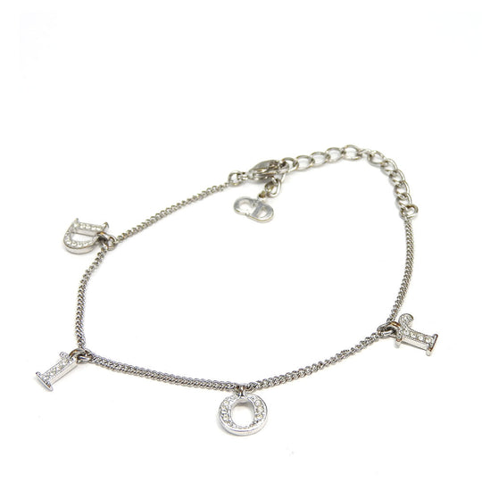 Christian Dior bracelet metal Silver Women Used Authentic