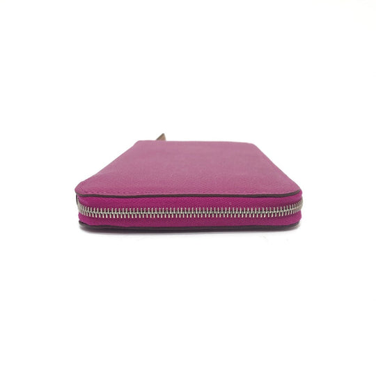 HERMES Long Wallet Purse Epsom purple Azap Long Silk Inn Women Used Authentic