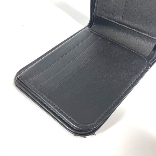 LOUIS VUITTON Folded wallet M93548 Damier Jean Canvas black Damier Jean Porte Billets 9 Carte Credit Funeral mens Used Authentic