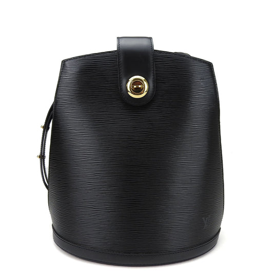 LOUIS VUITTON Shoulder Bag M52252 Epi Leather black Cluny