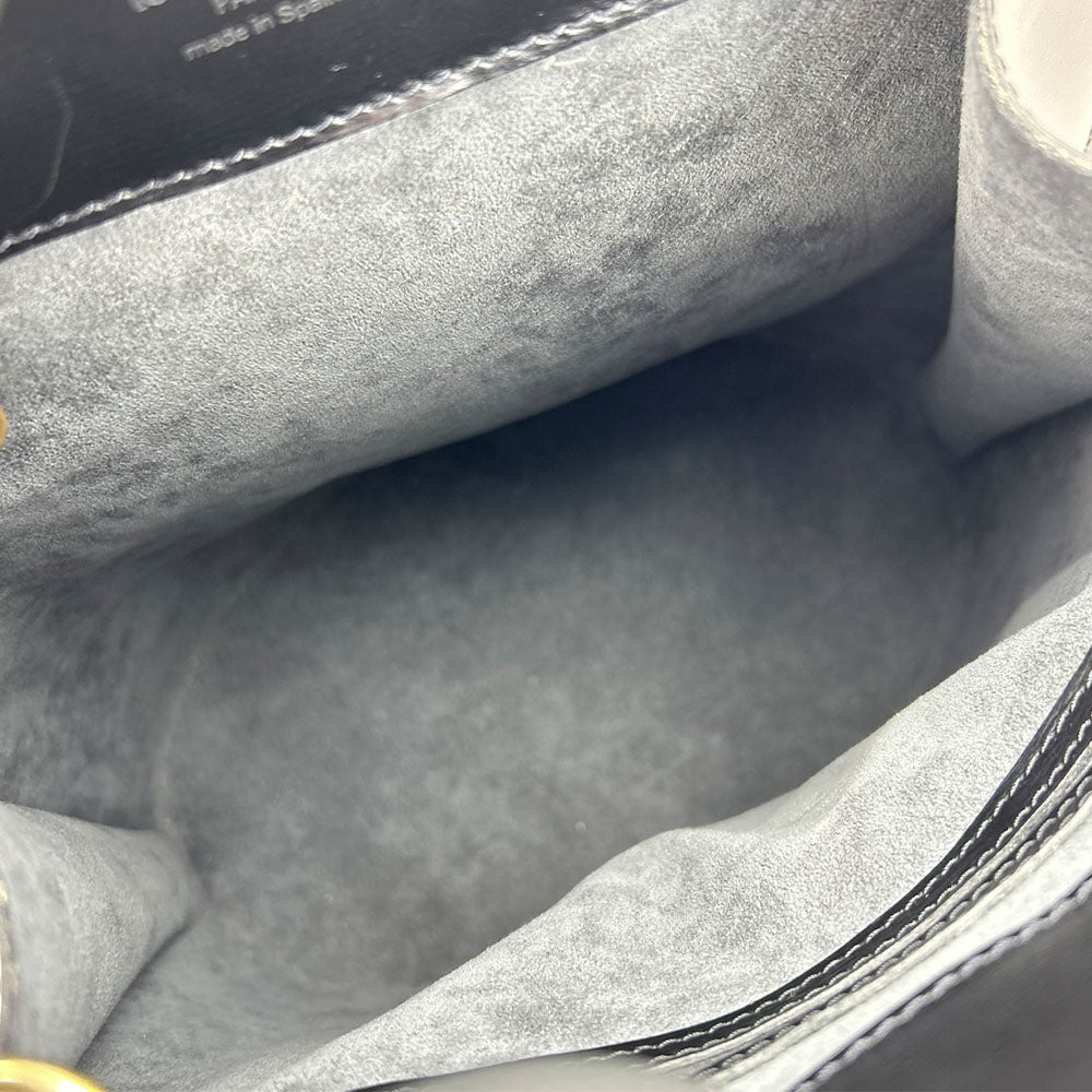 LOUIS VUITTON Shoulder Bag M52252 Epi Leather black Cluny