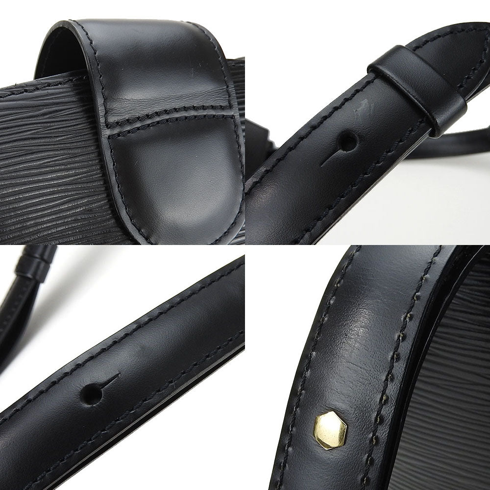 LOUIS VUITTON Shoulder Bag M52252 Epi Leather black Cluny
