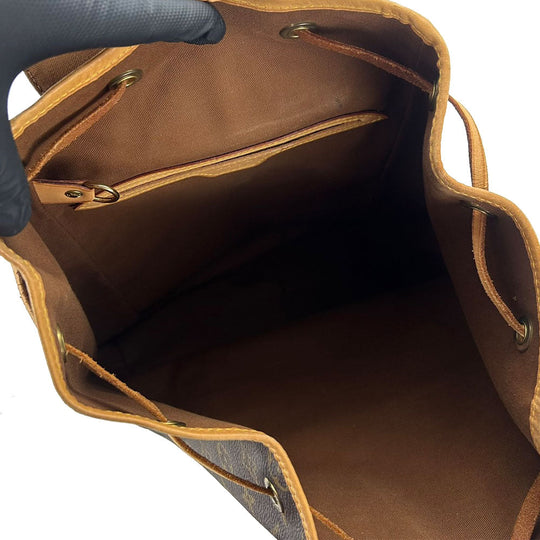 LOUIS VUITTON Backpack M51135 Monogram Brown MontsourisGM Women Used Authentic