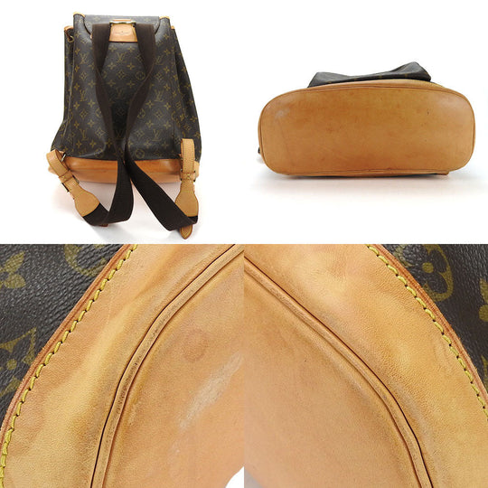 LOUIS VUITTON Backpack M51135 Monogram Brown MontsourisGM Women Used Authentic