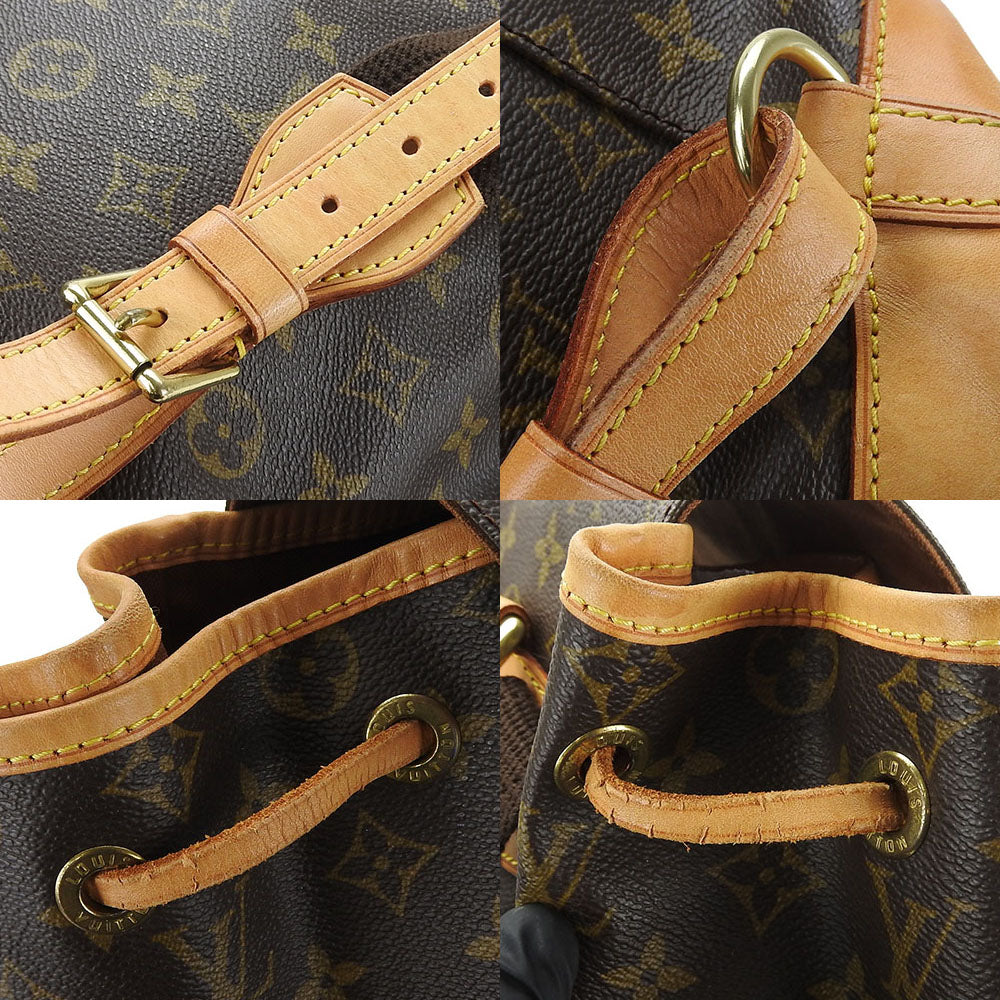 LOUIS VUITTON Backpack M51135 Monogram Brown MontsourisGM Women Used Authentic