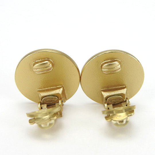 CHANEL Earring metal gold Women Used Authentic