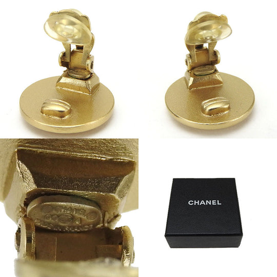CHANEL Earring metal gold Women Used Authentic