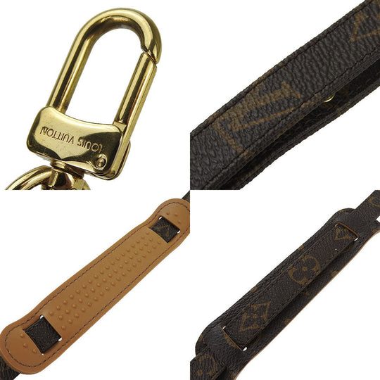 LOUIS VUITTON Shoulder strap Monogram Brown unisex(Unisex) Used Authentic