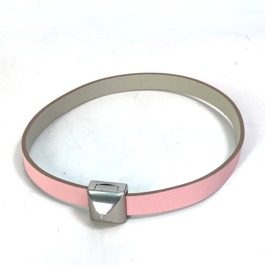 HERMES bracelet leather pink Accessories Medor Amphini Women Used Authentic