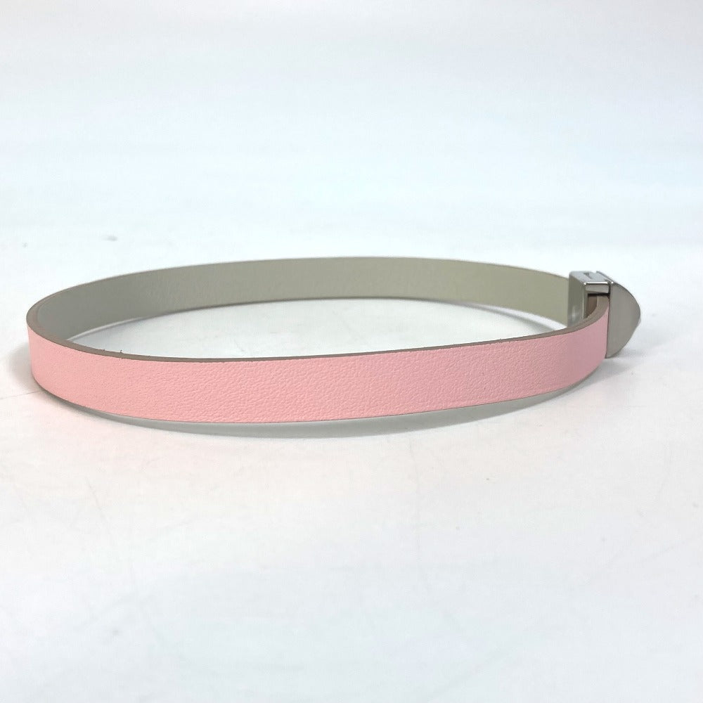 HERMES bracelet leather pink Accessories Medor Amphini Women Used Authentic