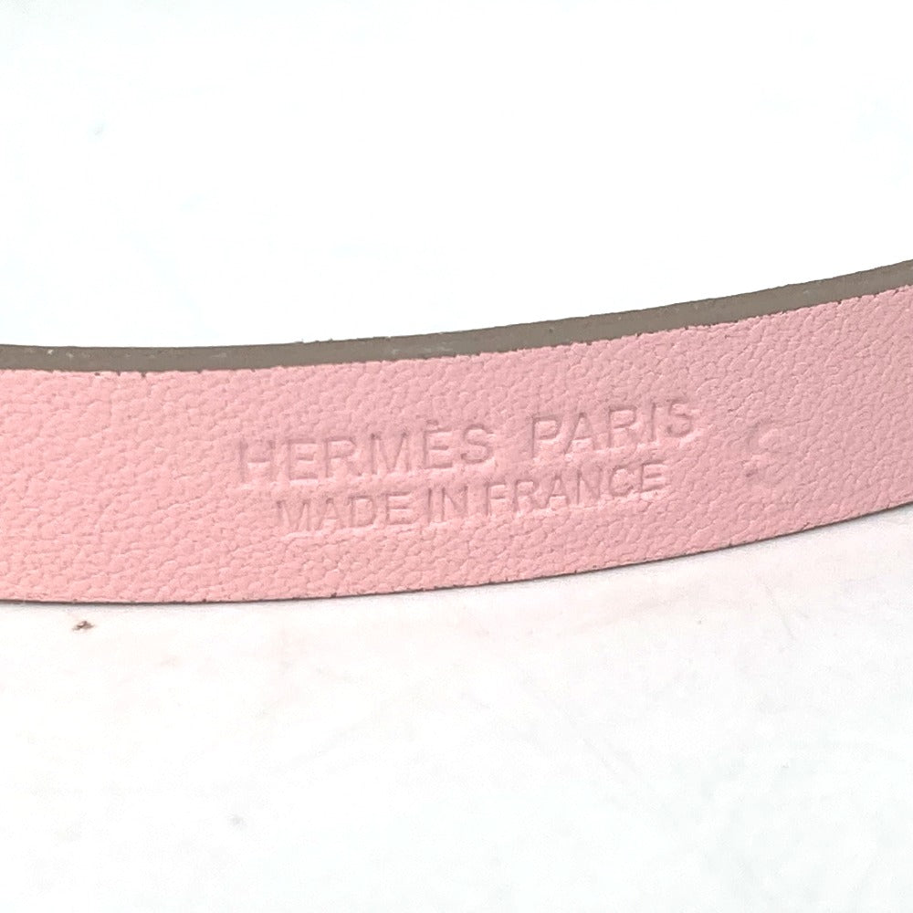 HERMES bracelet leather pink Accessories Medor Amphini Women Used Authentic