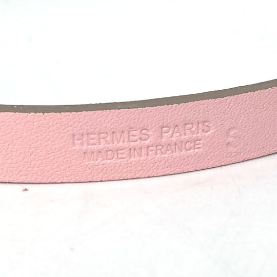 HERMES bracelet leather pink Accessories Medor Amphini Women Used Authentic