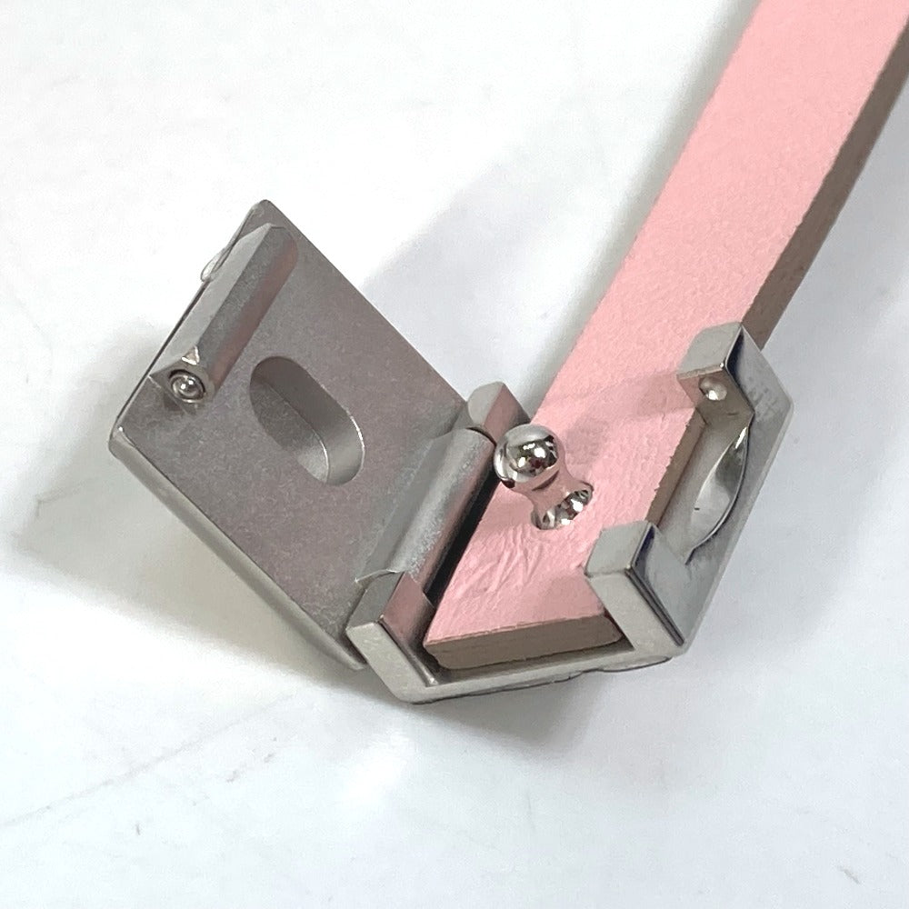 HERMES bracelet leather pink Accessories Medor Amphini Women Used Authentic