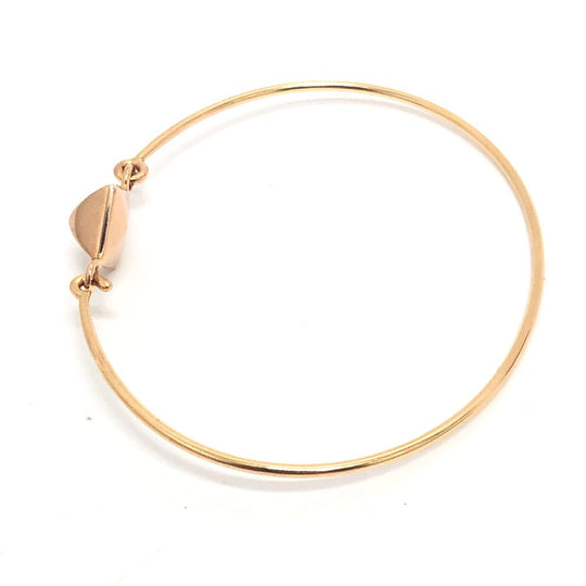 HERMES bracelet 18K gold K18 Collier de Sian Rock Medor Women Used Authentic